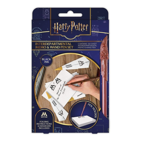 Noutati - Harry Potter A5 Notebook & Wand Pen Set - Caiet Premium cu Pix Baghet