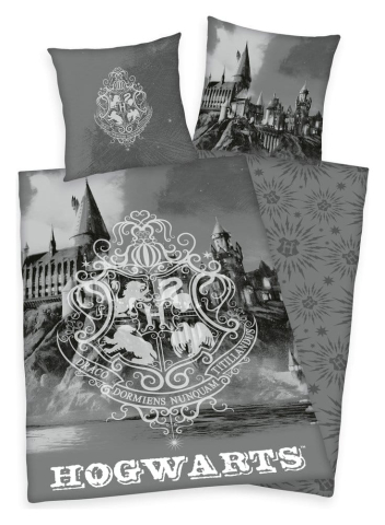 Casa si Cadouri - Harry Potter Bed Linen Hogwarts Gray 135 x 200 cm