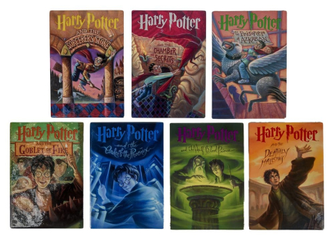 PRECOMENZI - Harry Potter Coasters Book Inspired (Set of 7)