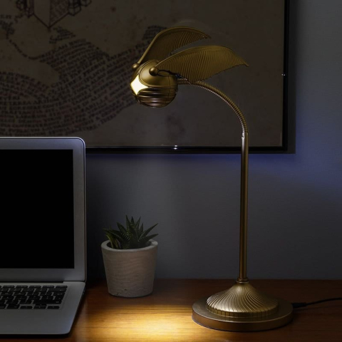 PRECOMENZI - Harry Potter Desk Lamp Golden Snitch Posable