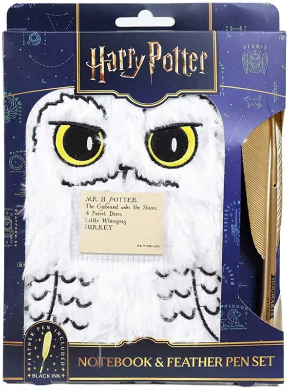 Pop Culture - Harry Potter Hedwig Notebook & Feather Pen Set - Caiet Plus Stilou Pana