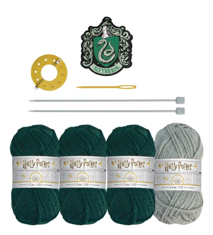 Harry Potter Hogwarts Beanie Hat Knitting Kit - Set Tricotat Caciula Casa Hogwarts [0]