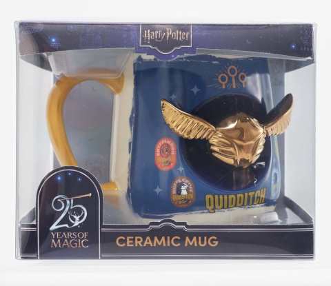 PRECOMENZI - Harry Potter Mug Golden Snitch 2D Relief Figural