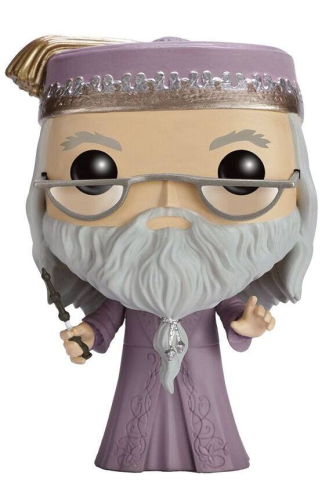 PRECOMENZI - Harry Potter POP! Movies Vinyl Figure Dumbledore with Wand 9 cm