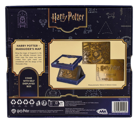 Harry Potter Replica Marauder's Map Metal Map 15 cm [3]
