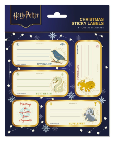 PRECOMENZI - Harry Potter Self-Adhesive Christmas Labels Premium