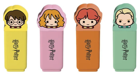 Casa si Cadouri - Harry Potter Set of 4 Highlighters with Topper