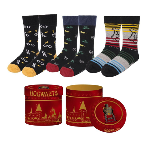 PRECOMENZI - Harry Potter Socks 3-Pack Hogwarts 8-45