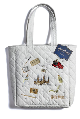 Fashion & Accessories - Harry Potter Tote Bag Embroidered Icons Velvet