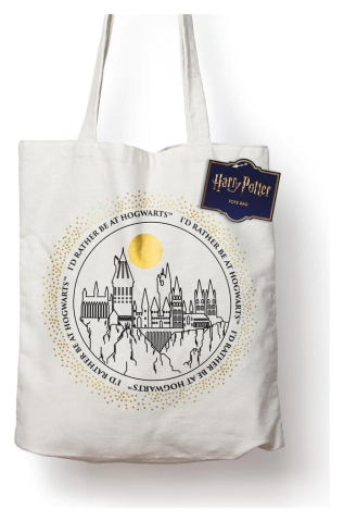 Fashion & Accessories - Harry Potter Tote Bag Hogwarts Castle Cotton