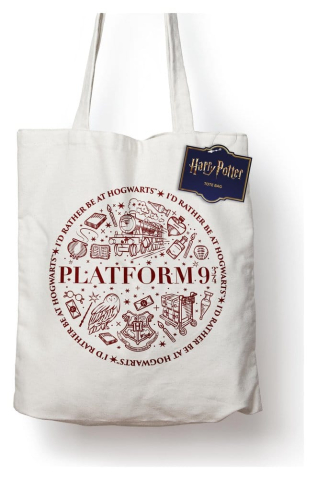 Fashion & Accessories - Harry Potter Tote Bag Platform 9 3/4 Cotton