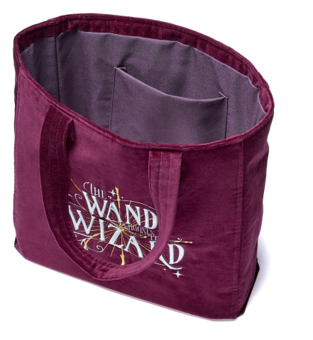 Harry Potter Tote Bag The Wand Chooses The Wizard Velvet [1]