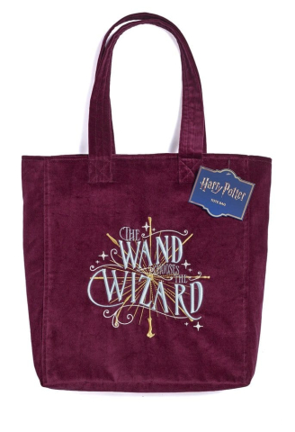 Fashion & Accessories - Harry Potter Tote Bag The Wand Chooses The Wizard Velvet
