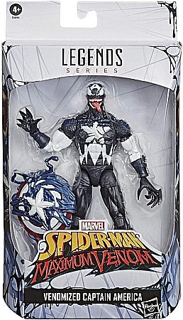 Figurine - Hasbro Marvel Legends Series 6-inch Collectible Venomized Captain America Action Figure Toy, Premium