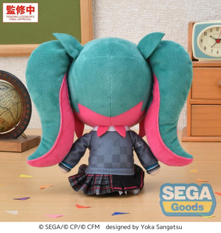 Jucarii - Hatsune Miku: Colorful Stage! Plush Figure fuwa petit M -School SEKAI Hatsune Miku-