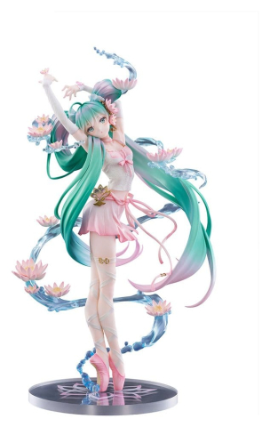 PRECOMENZI - Hatsune Miku F:NEX PVC Statue 1/7 Water lily Ver. 27 cm