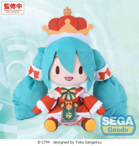 PRECOMENZI - Hatsune Miku fuwa petit Plush Figure Hatsune Miku Christmas 2026 32 cm