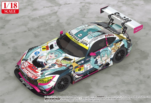 Collectibles - Hatsune Miku GT Project Vehicle 1/18 Good Smile Hatsune Miku AMG 2018 Final Race Ver. 26 cm