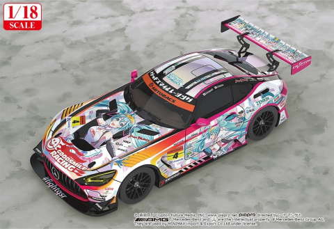 Collectibles - Hatsune Miku GT Project Vehicle 1/18 Good Smile Hatsune Miku AMG 2021 SUPER GT 100th Race Commemorative Ver. 26 cm