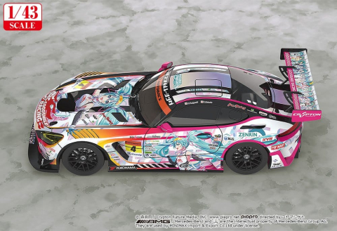 Hatsune Miku GT Project Vehicle 1/43 Good Smile Hatsune Miku AMG 2021 SUPER GT 100th Race Commemorative Ver. 11 cm [2]