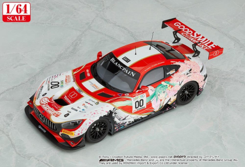 Collectibles - Hatsune Miku GT Project Vehicle 1/64 AMG 2017 SPA24H Ver. 7 cm
