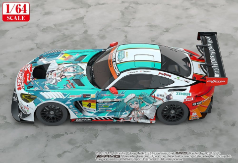 Hatsune Miku GT Project Vehicle 1/64 AMG 2023 Season Opening Ver. 7 cm [2]