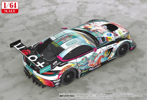 Hatsune Miku GT Project Vehicle 1/64 Good Smile Hatsune Miku AMG 2016 Super GT Ver. 7 cm [1]
