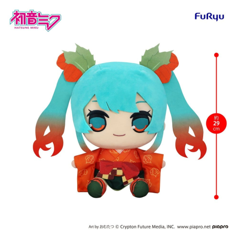 Hatsune Miku Kyurumaru Big Plush Figure Flower Fairy Winter Cherry Ver. 29 cm [1]