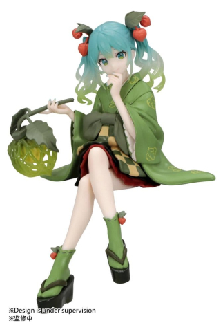 Hatsune Miku Noodle Stopper PVC Figure Flower Fairy Winter Cherry Green Color Ver. 15 cm [6]