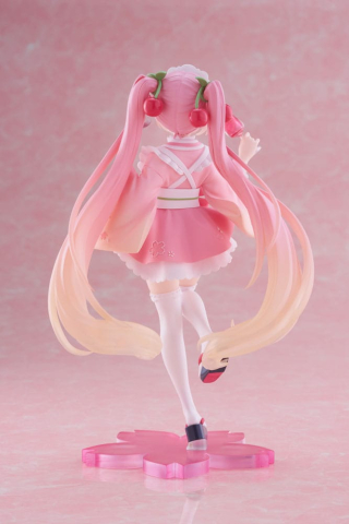Hatsune Miku Sakura Miku Japanese Cafe Ver. Reissue PVC Statue Taito 18 cm [2]