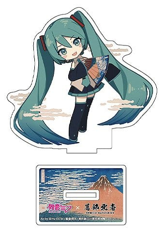 Collectibles - Hatsune Miku x Katsushika Hokusai iXima Die-Cut Acrylic Stand Fine Wind, Clear Morning (Chibi) 10 cm (5)