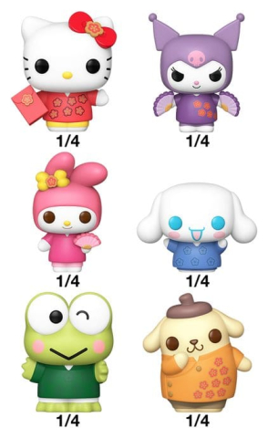 PRECOMENZI - Hello Kitty & Friends Bitty POP! Vinyl Figure Display (24) PDQ 2,5 cm
