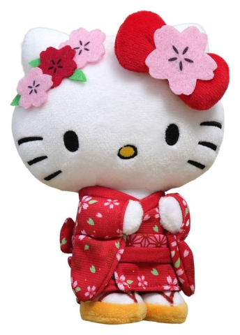 Hello Kitty Kimono Version - Jucarie de Plus Sanrio 22 cm [3]