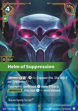 Trading Card Games - Helm of Suppression 045