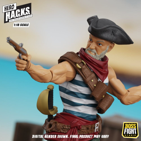 Hero H.A.C.K.S. Core Action Figure 1/18 Heroes and Villains Wave 1 Daniel Wright: Pirate Quartermaster [7]