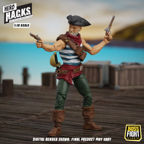 Hero H.A.C.K.S. Core Action Figure 1/18 Heroes and Villains Wave 1 Daniel Wright: Pirate Quartermaster [8]