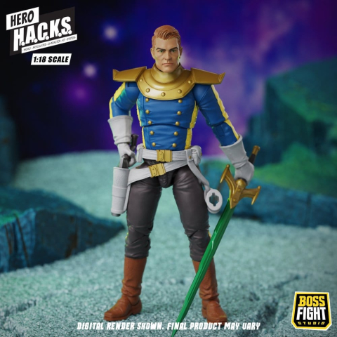 Hero H.A.C.K.S. Core Action Figure 1/18 Heroes and Villains Wave 1 Jett Steelblade: Stellar Knight of Accord [8]