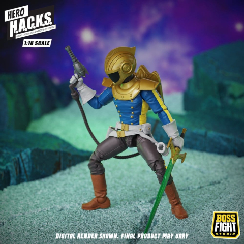 Hero H.A.C.K.S. Core Action Figure 1/18 Heroes and Villains Wave 1 Jett Steelblade: Stellar Knight of Accord [10]