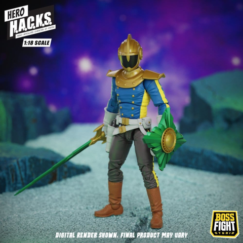 Hero H.A.C.K.S. Core Action Figure 1/18 Heroes and Villains Wave 1 Jett Steelblade: Stellar Knight of Accord [9]