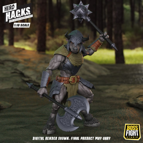 Hero H.A.C.K.S. Core Action Figure 1/18 Heroes and Villains Wave 1 Minos Auroxos: Labyrinthian Warrior [3]