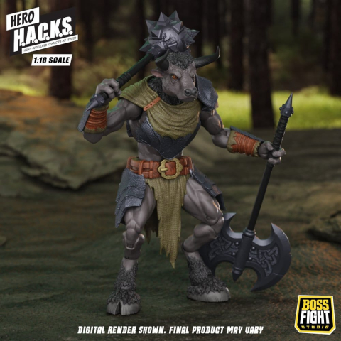 Jucarii - Hero H.A.C.K.S. Core Action Figure 1/18 Heroes and Villains Wave 1 Minos Auroxos: Labyrinthian Warrior