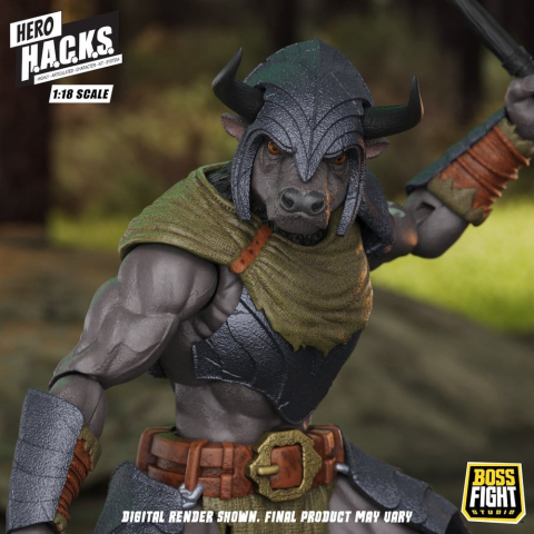 Hero H.A.C.K.S. Core Action Figure 1/18 Heroes and Villains Wave 1 Minos Auroxos: Labyrinthian Warrior [2]