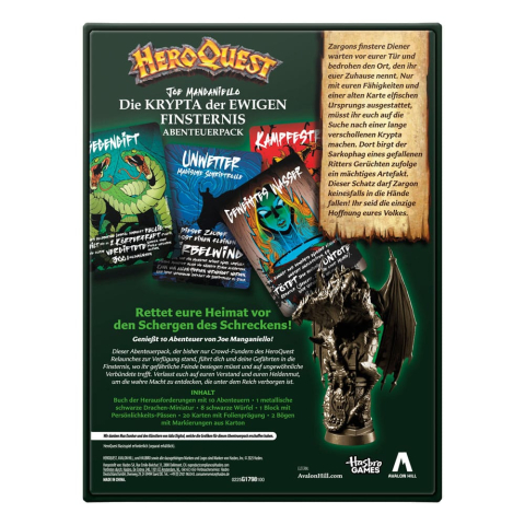PRECOMENZI - HeroQuest Board Game Expansion Die Krypta der ewigen Finsternis Quest Pack *German Version*