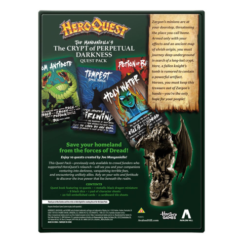 PRECOMENZI - HeroQuest Board Game Expansion The Crypt of Perpetual Darkness Quest Pack *English Version*