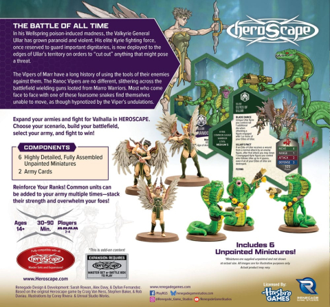 Heroscape Army Expansion Age of Annihilation Elites of Ullar & Ranoc Vipers (Common) *English Version* [1]
