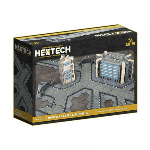 Accesorii pentru boardgames - HexTech - Battlefield in a Box Terrain: Trinity City Highway Exits and Tunnels
