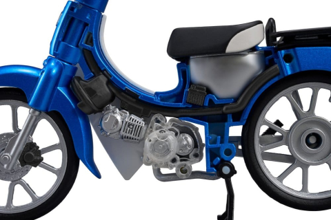 Honda Kaitanics Plastic Model Kit Super Cub 110 Glint Wave Blue Metalic [9]