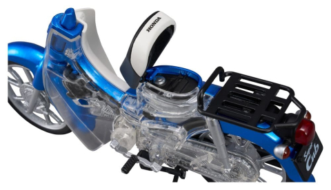 Manga & Anime - Honda Kaitanics Plastic Model Kit Super Cub 110 Glint Wave Blue Metalic