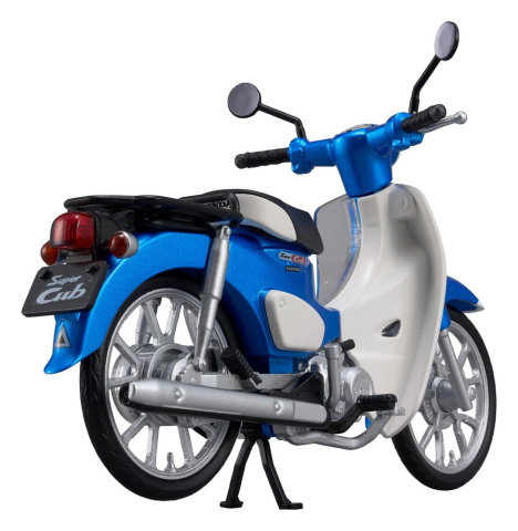 Honda Kaitanics Plastic Model Kit Super Cub 110 Glint Wave Blue Metalic [8]