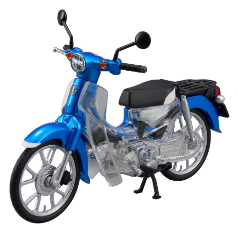 Honda Kaitanics Plastic Model Kit Super Cub 110 Glint Wave Blue Metalic [7]